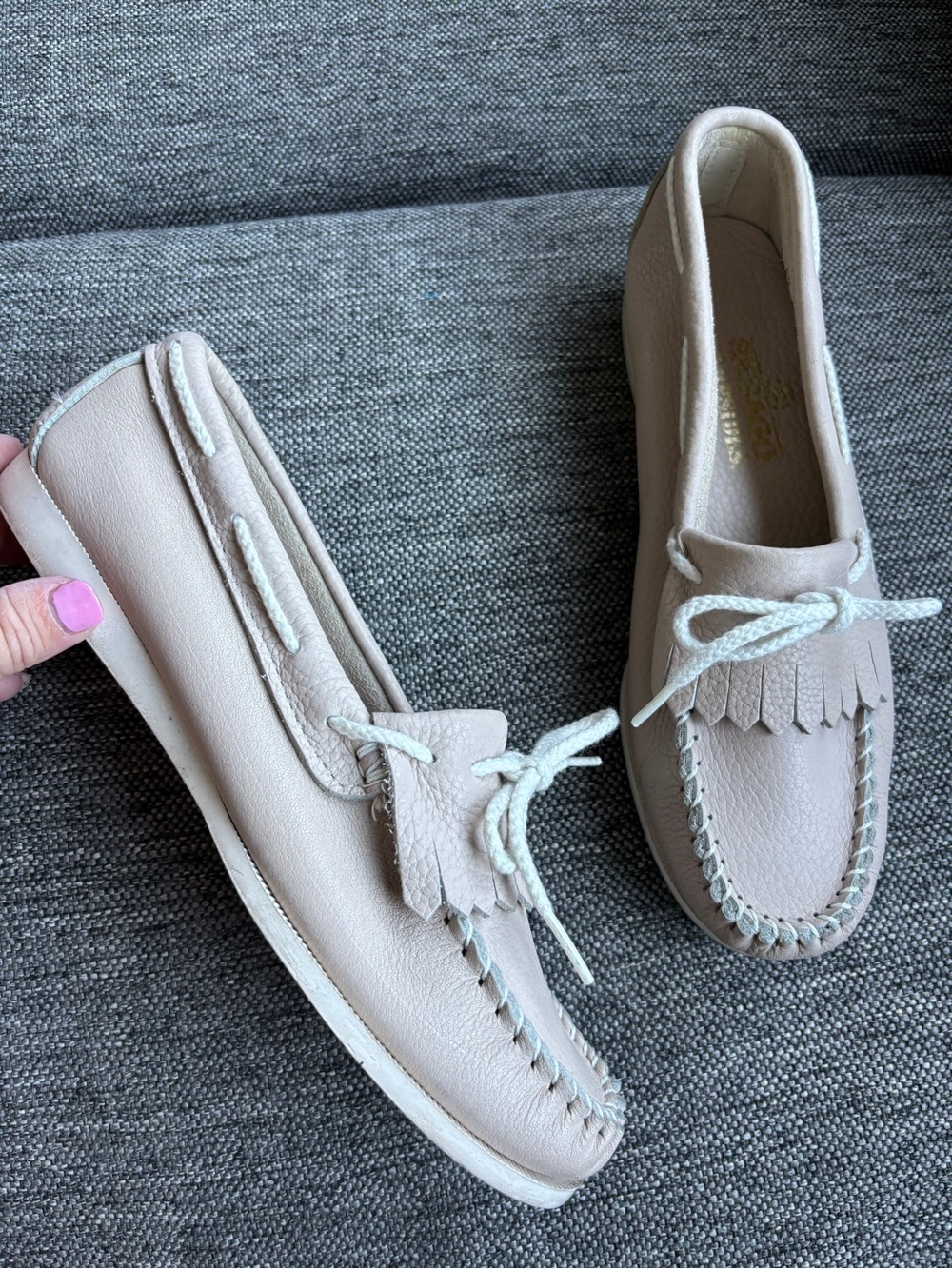 Sebago campside leather moccasins like new womens 8.5